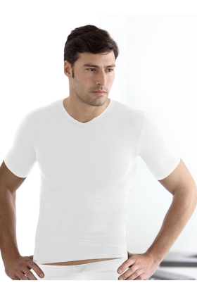 T-shirt V bianco s/m