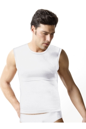 Sleeveless T-shirt - promo 3 pieces white s/m