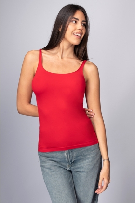 Canotta Basic-rosso-unica