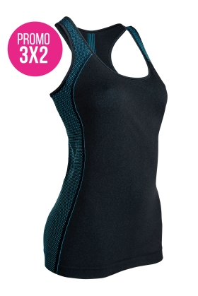 Canotta Donna Active-fit PROMO 3X2-nero-s/m