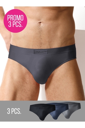 Slip Uomo Promo 3 Pezzi ass blu-grigio-nero s/m