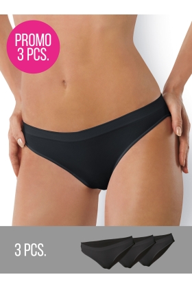 Slip Vita Bassa  Promo 3 Pezzi nero s/m