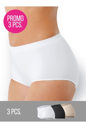 Culotte  Promo 3 Pezzi ass bianco-nero-skin s/m