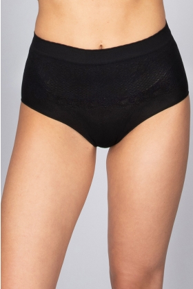 Culotte effetto lucido nero s/m