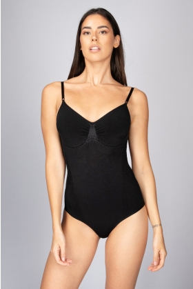 Body spalla stretta - extra strong compression - PROMO 3x2-nero-S/M